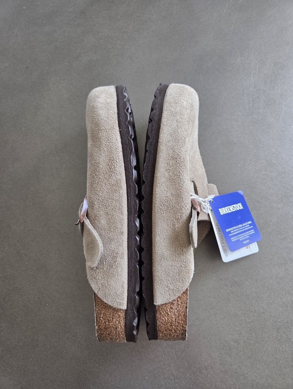 Birkenstock Boston Soft Footbed Suede Leather Size 38 New - Picture 8 of 10